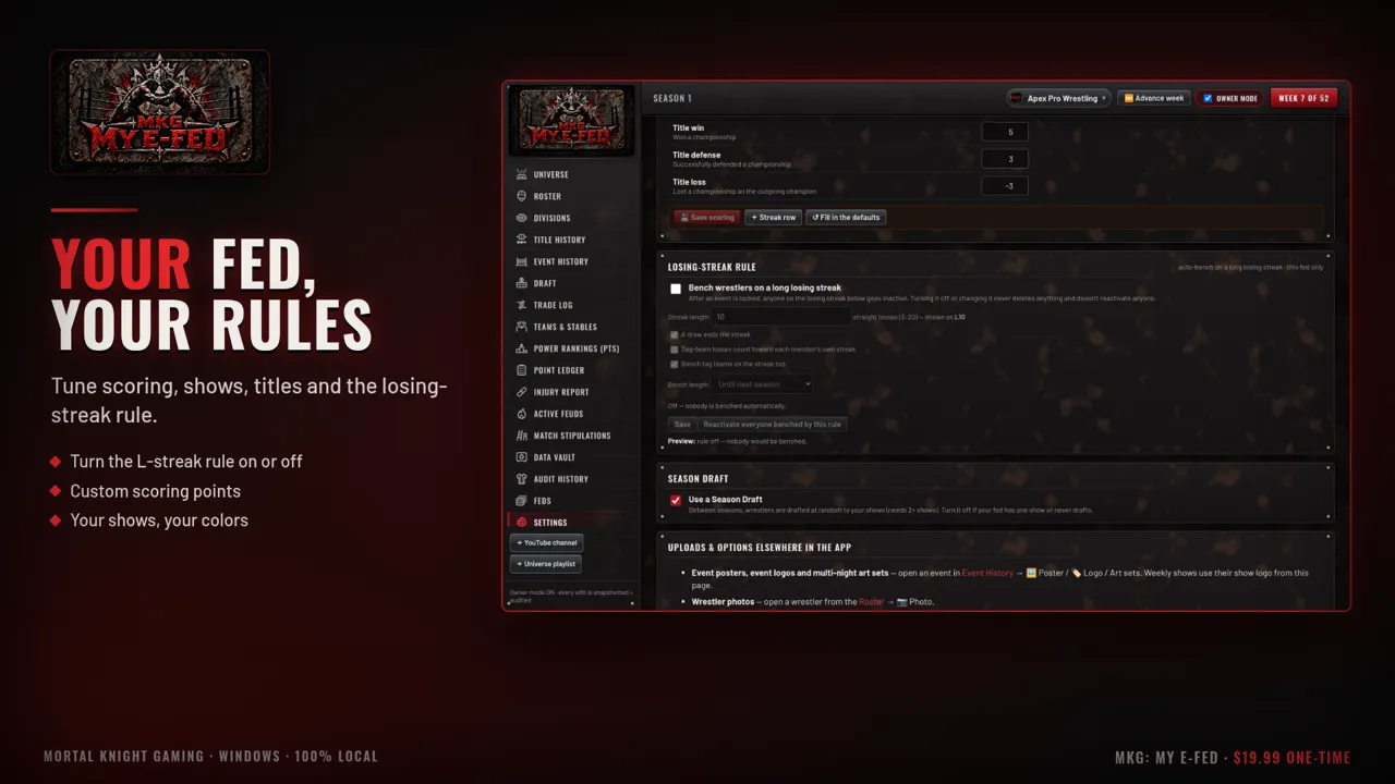 Fed settings